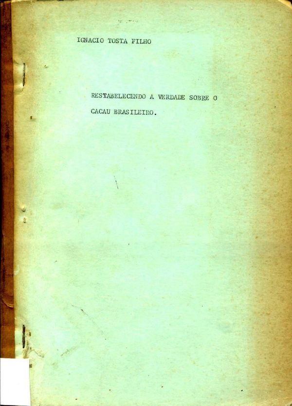 Restabelecendo a Verdade sobre o Cacu Brasileiro - 634 FIL